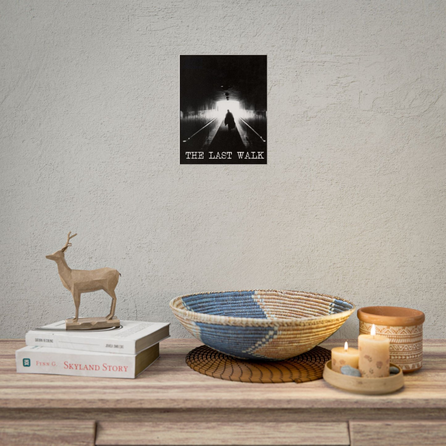 Rolled Poster — "The Last Walk" Black & White Moody Gothic Wall Art