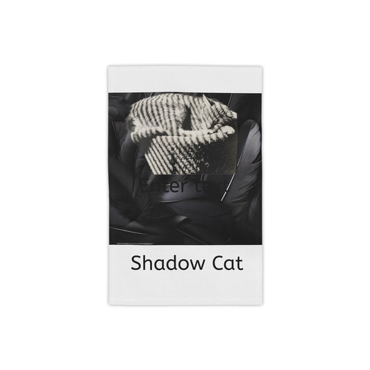 Shadow Cat Beach Towel — Cat Art Summer Accessory