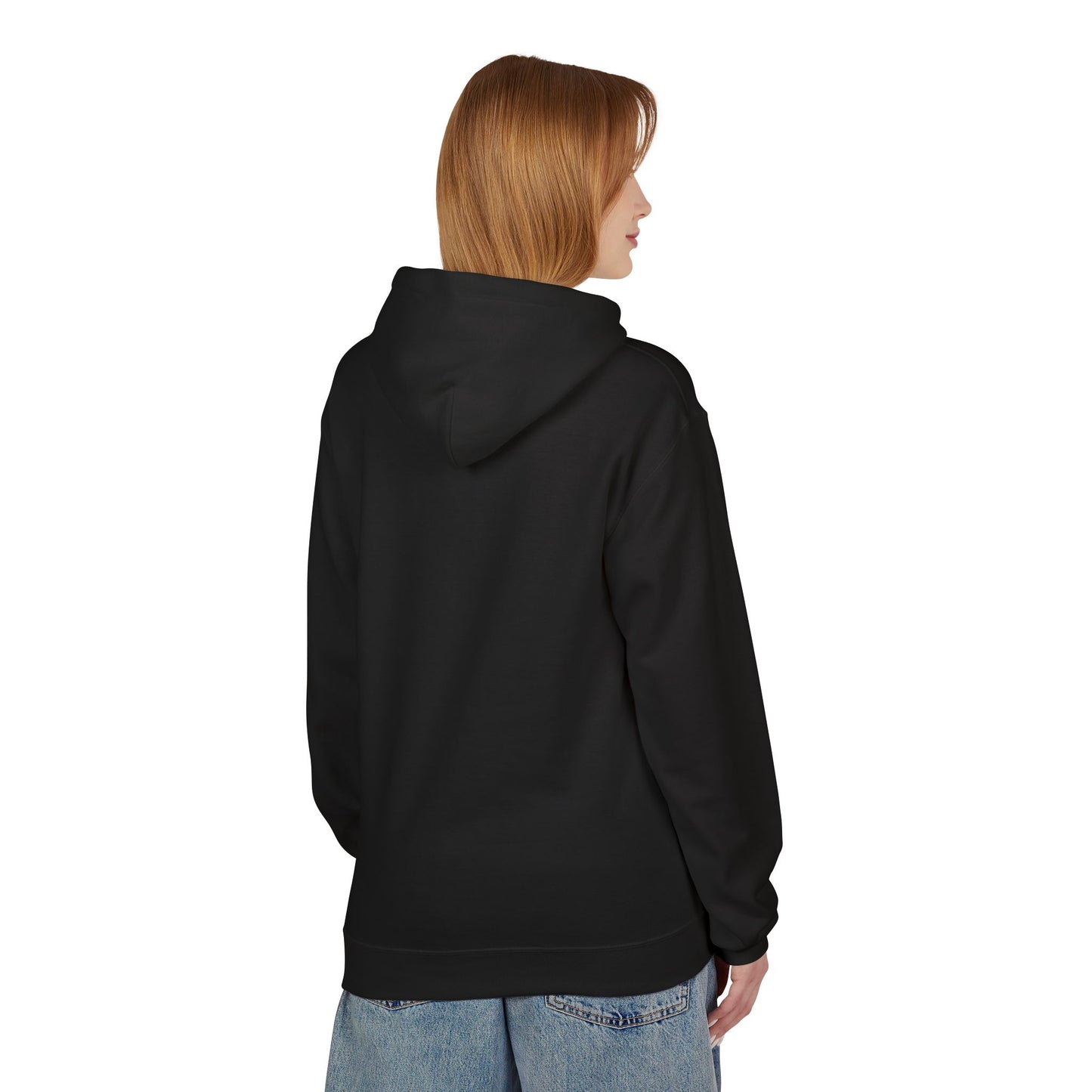 Crucified Hoodie — Vintage Gothic Black & White Graphic Pullover