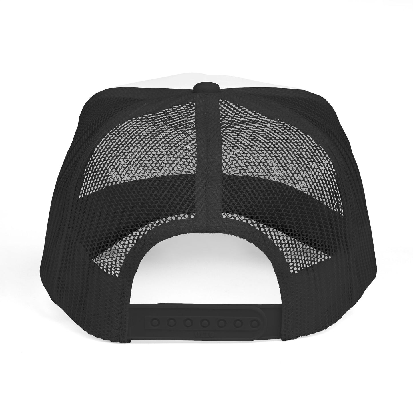 Unique Apparel Trucker Cap — Black & White Graphic Mesh Hat