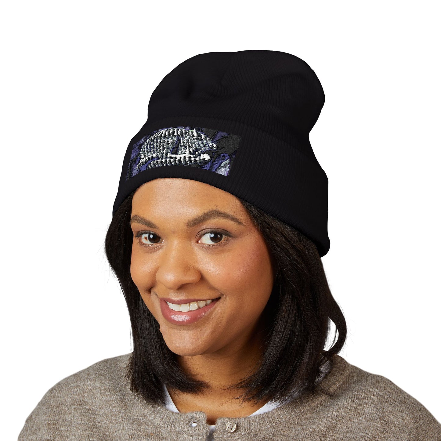 Cozy Embroidered Beanie — Animal Lover Winter Hat