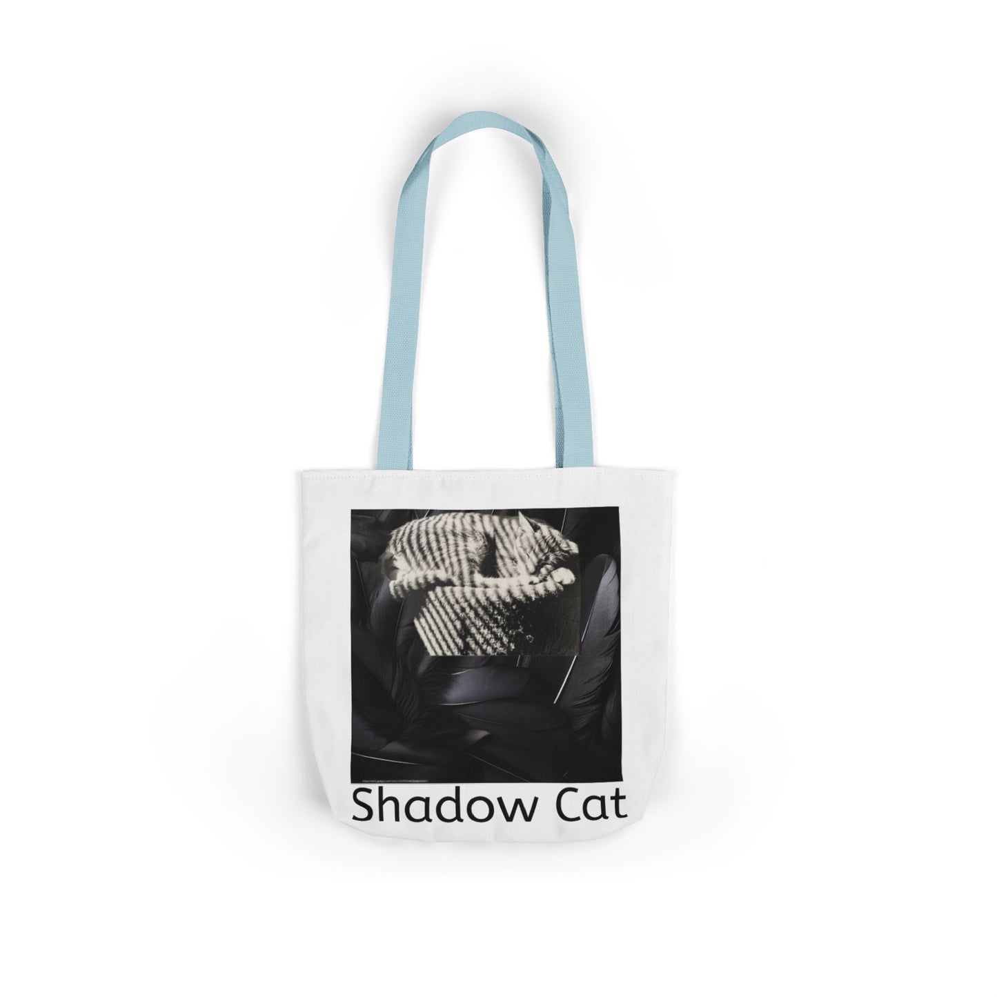 Shadow Cat Canvas Tote — Minimalist Cat Art Bag