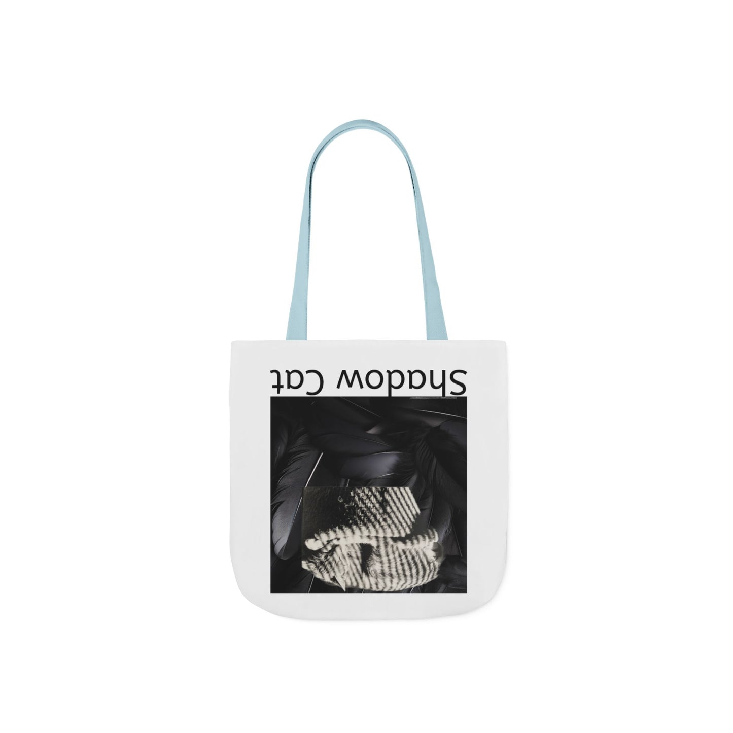 Shadow Cat Canvas Tote — Minimalist Cat Art Bag