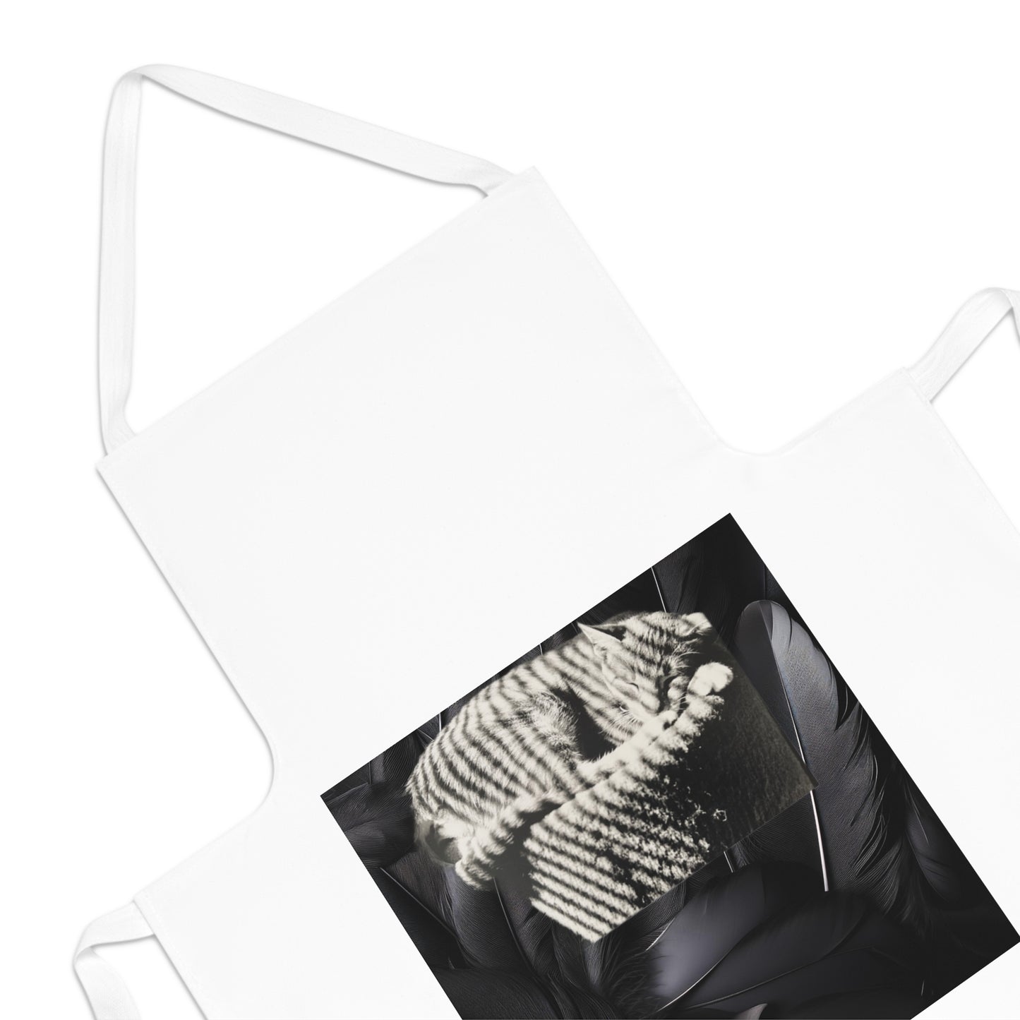 Shadow Cat Kitchen Apron — Cat Lover Cooking & Baking Gift