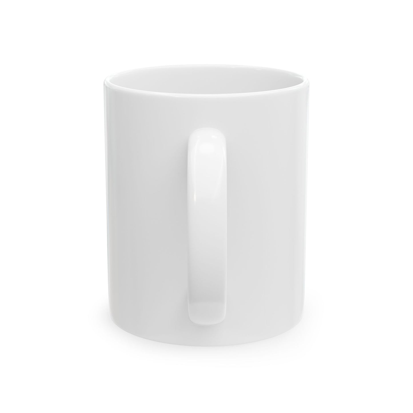 Crucified Mug — Gothic Black & White Photo Coffee Cup