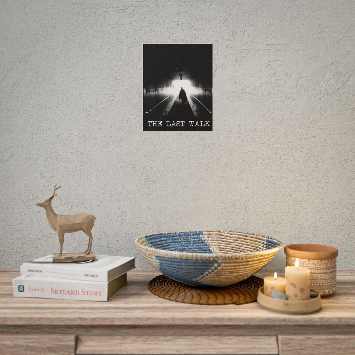 Rolled Poster — "The Last Walk" Black & White Moody Gothic Wall Art