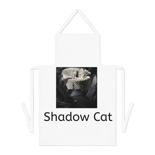 Shadow Cat Kitchen Apron — Cat Lover Cooking & Baking Gift