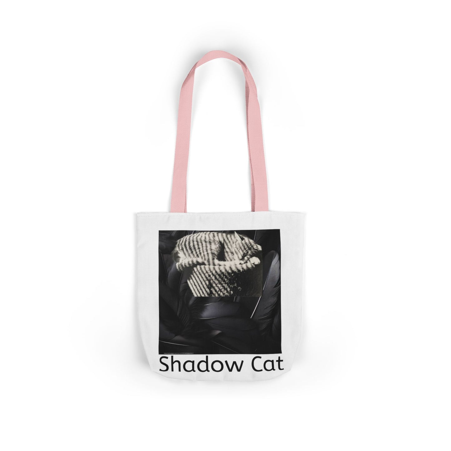 Shadow Cat Canvas Tote — Minimalist Cat Art Bag