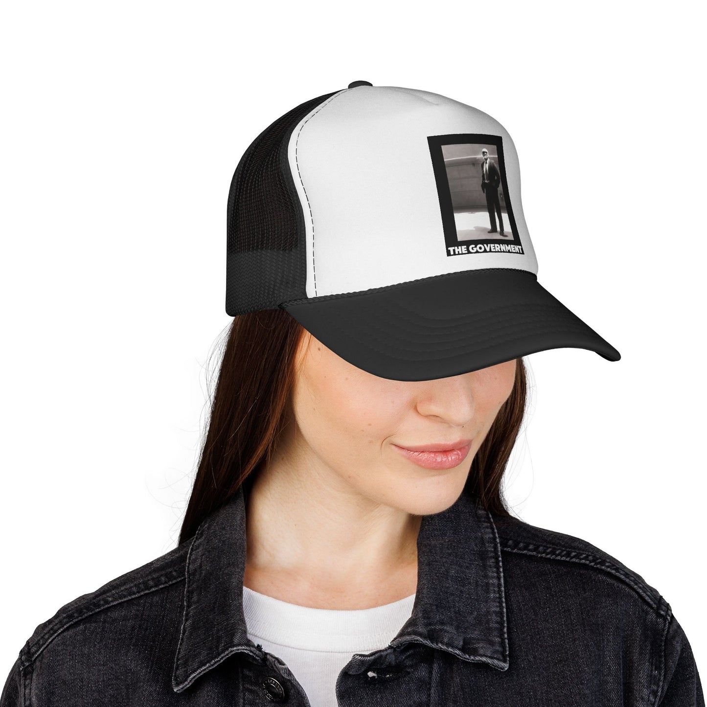 Unique Apparel Graphic Trucker Cap — Noir Mesh Snapback
