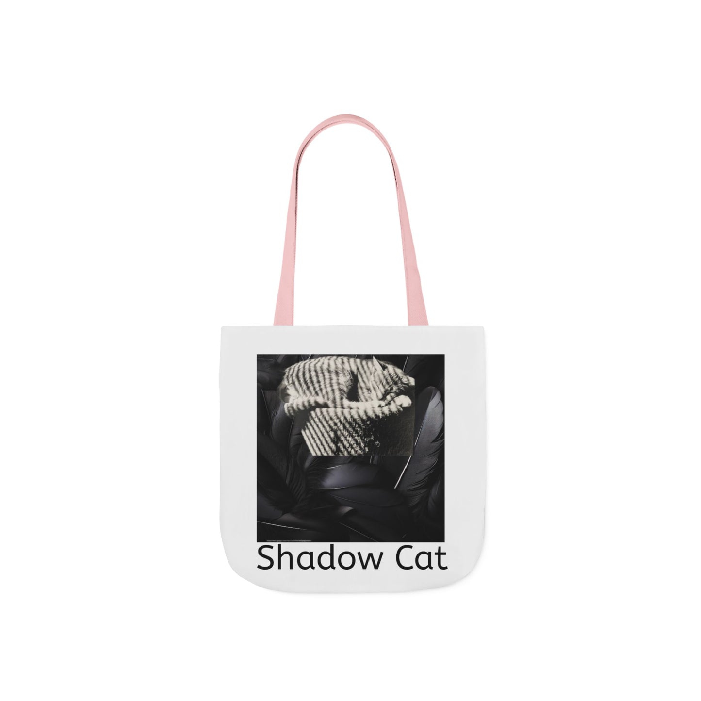 Shadow Cat Canvas Tote — Minimalist Cat Art Bag