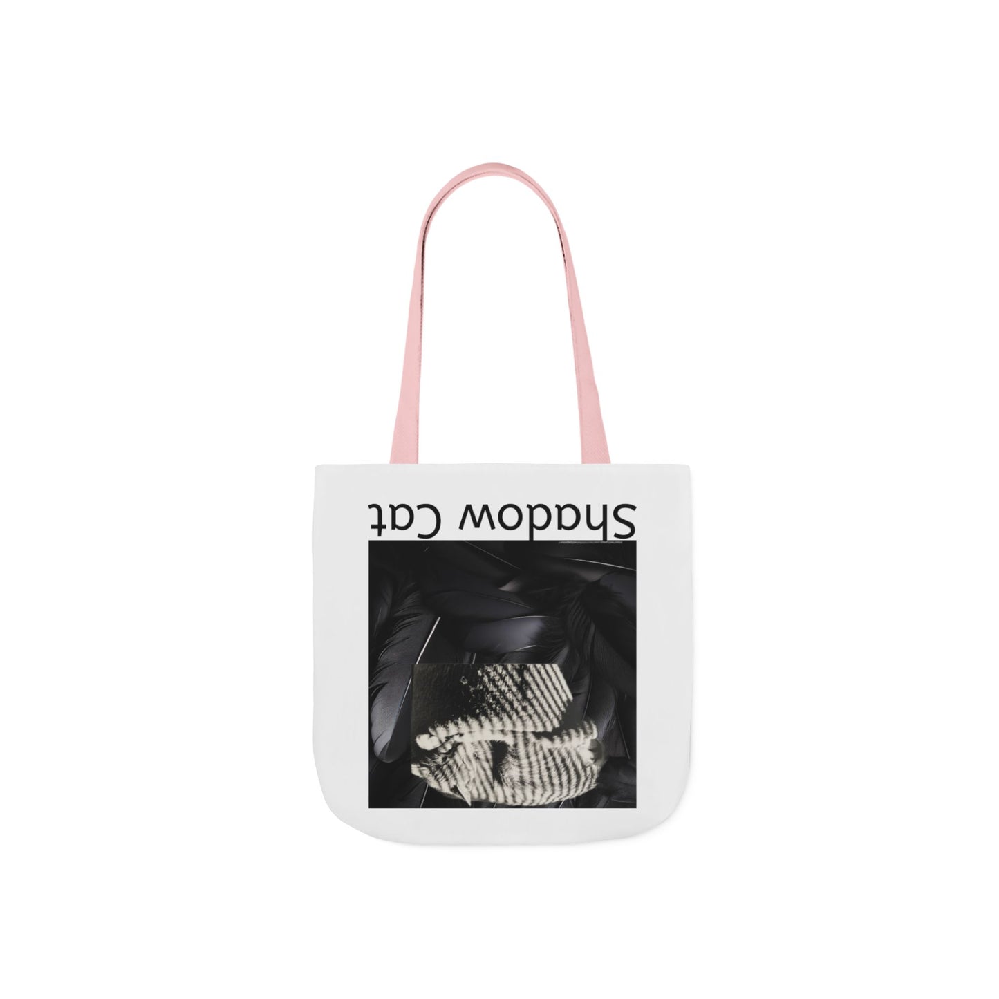 Shadow Cat Canvas Tote — Minimalist Cat Art Bag
