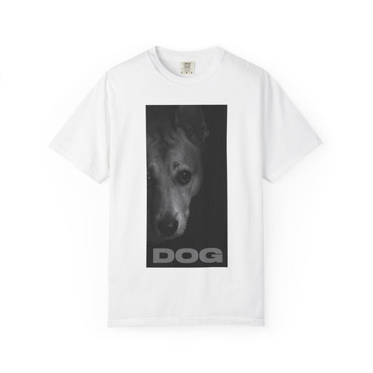 Dog Portrait Tee — Monochrome Photo Graphic T‑Shirt
