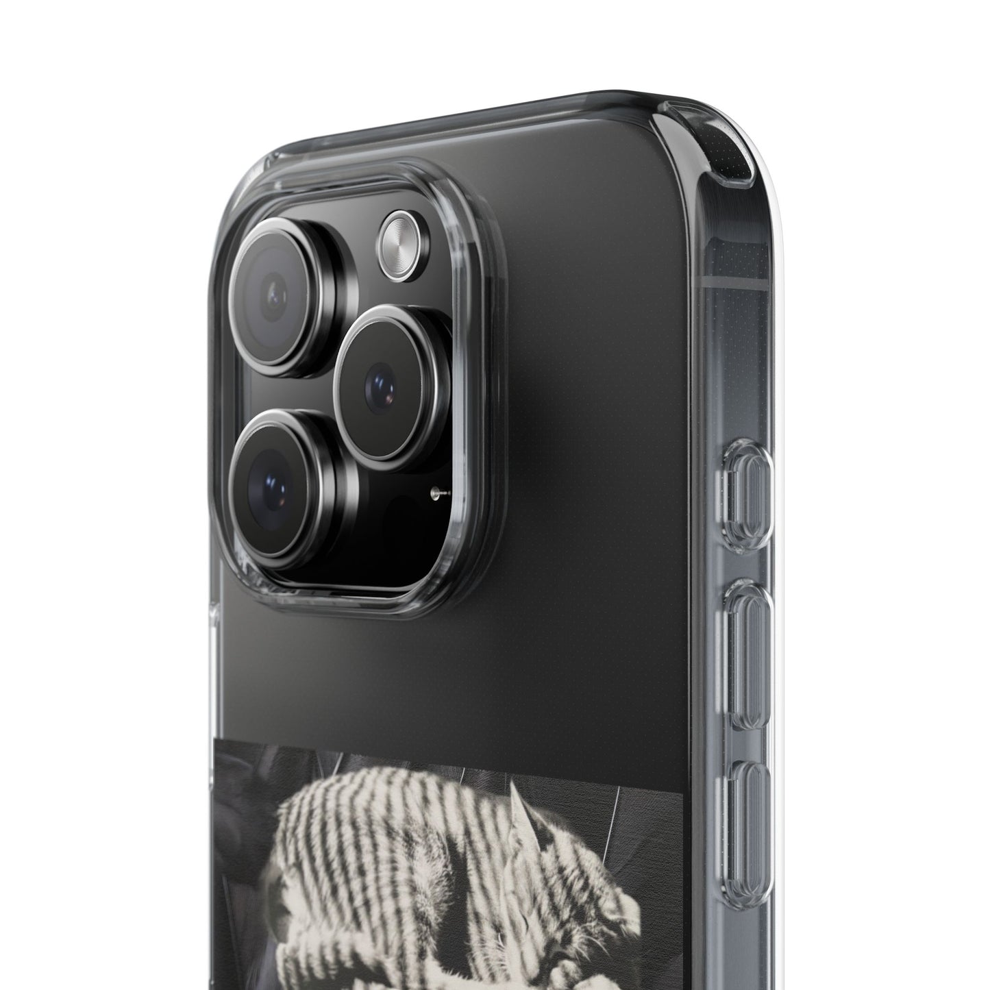 Stylish Clear Phone Case — Abstract Minimalist Design