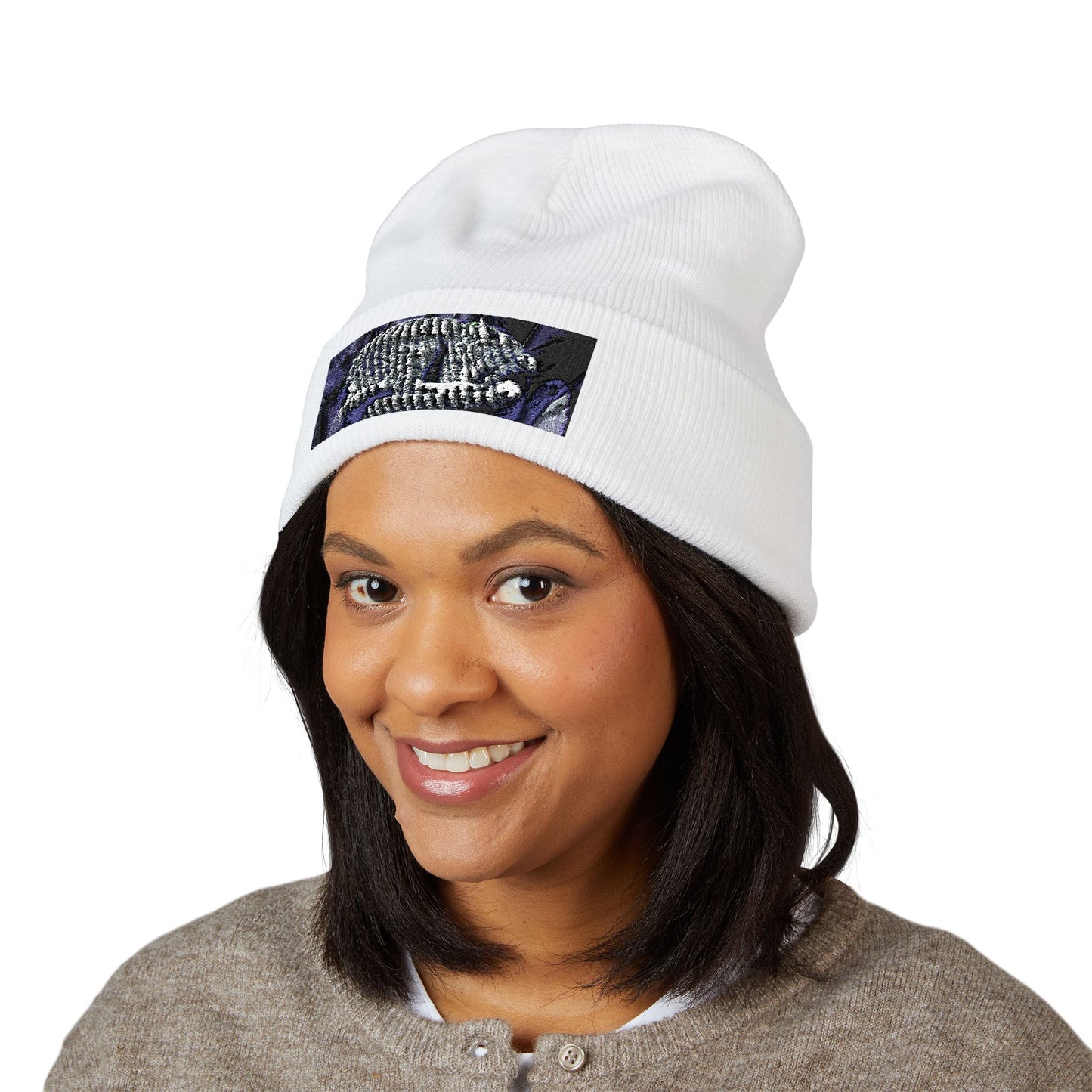Cozy Embroidered Beanie — Animal Lover Winter Hat