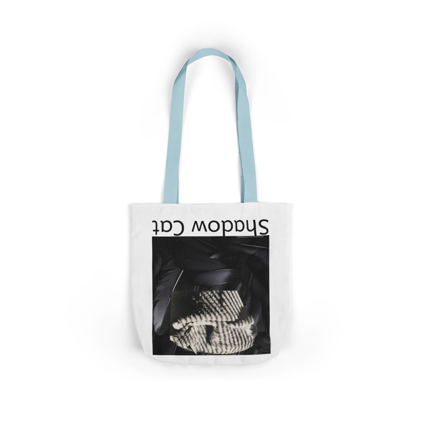 Shadow Cat Canvas Tote — Minimalist Cat Art Bag